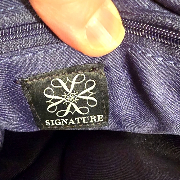 Avon Red White and Blue Leather Bag Purse Bonded Leather - Picture 3 of 6